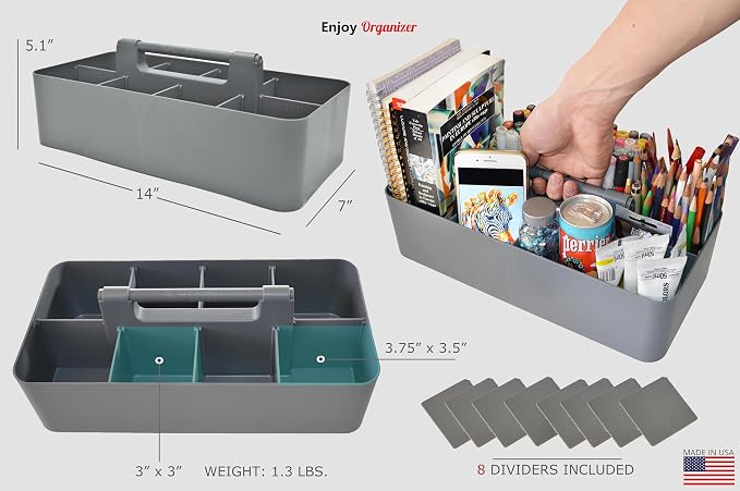 -Large Carry Caddy Bin Basket Portable Office Desk Storage DIY- MADE IN USA - Image 4