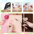 12 Pcs Felt Sheets, 7.8"×11.8" 1mm Thick Soft Felt Fabric Sheet, 3 Assorted - Image 5