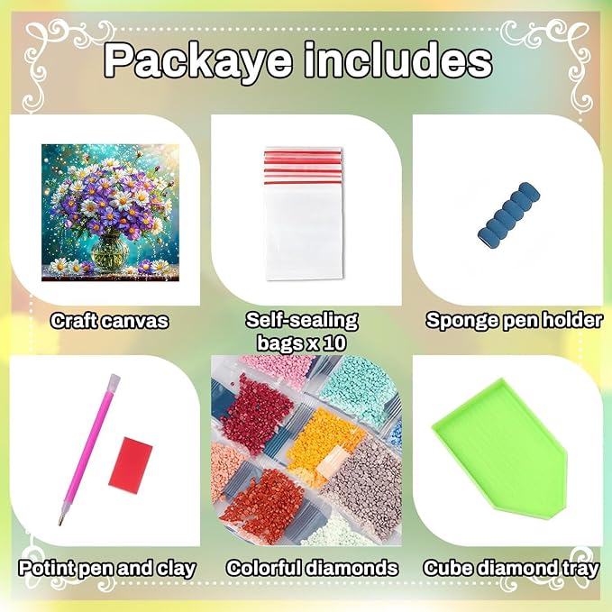 HITO Flower Diamond Painting Kits - Image 6