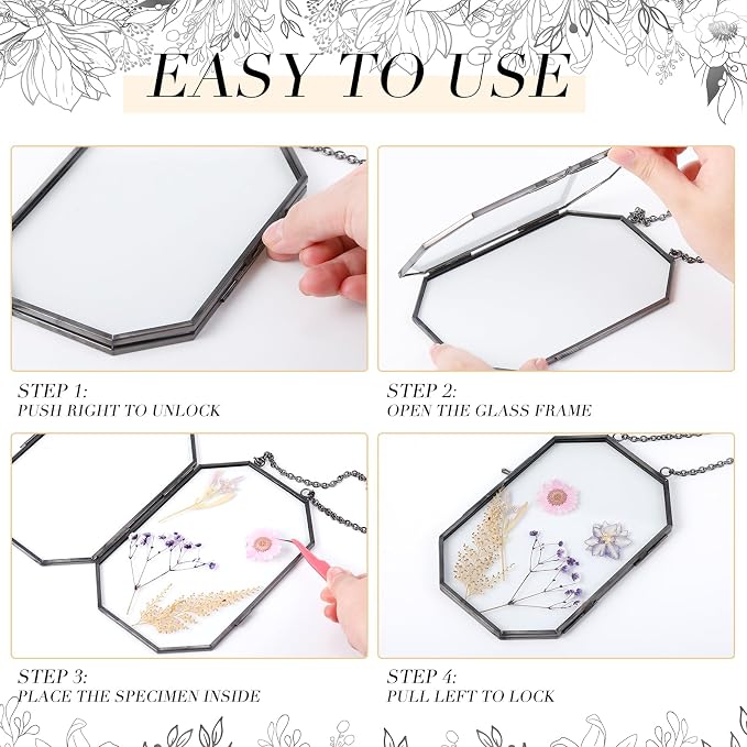 Qunclay 2 Pcs Double Glass Frame - Image 3