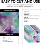 FUNKAKA Tie Dye HTV Heat Transfer Vinyl Bundle, 10 Sheets HTV Vinyl - Image 2
