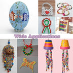QPIXVB 1100PCS Clear Pony Beads, Kit Beads - Image 3