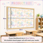 Pastel Tie-Dye Bulletin Board Roll Non-Woven Fabric Poster 16in X 20ft | Back - Image 3