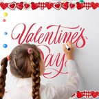 FYSUIMU 65.6 Ft Valentine's Day Bulletin Board Borders Vintage Red Heart Shaped - Image 7