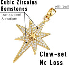 7Pcs Exquisite CZ Charms for Jewelry Making, Cubic Zirconia Gemstone, Prong - Image 2