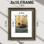 Vittanly 8x10 Picture Frames Set of 2, Ornate Vintage Photo Frame - Image 2