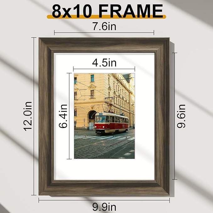 Vittanly 8x10 Picture Frames Set of 2, Ornate Vintage Photo Frame - Image 2
