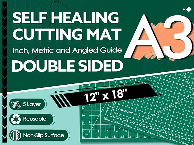 5 Packs Self Healing Cutting Mat Bulk 12"x18" Rotary Cutting Sewing Mats A3 | - Image 7