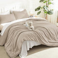 Litanika Khaki California King Comforter Set by Litanika