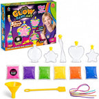 Glow Sand Art Kit, DIY Craft for Girls w/ 5 Necklace Bottles | Includes 1 Glow by LibertyBrandsUS