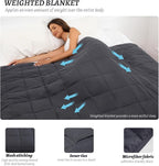Weighted Blanket 15lbs Twin Size Dark Grey 48"x72" Weighted Blankets - Image 6