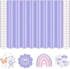 Tintnut Boho Permanent Vinyl 8 Sheets 12x10in Pastel Purple Adhesive Vinyl | by Tintnut