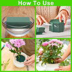 CCINEE 8 Pcs Floral Foam Bricks, Mini Florist Flower Foam Green Blocks Supplies - Image 4
