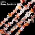 456 PCs Natural Chip Stone Beads, 5-8mm Irregular Multicolor Gemstones Loose - Image 3