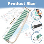 Green Striped Mahjong Mat Bag - Image 2