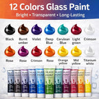 Acrylic Glass Paint Kit Transparent Stained Glass Paint - Image 2