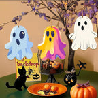 Large Size 7" Halloween Wooden Slices Unfinished Blank Wooden Ornaments DIY - Image 4