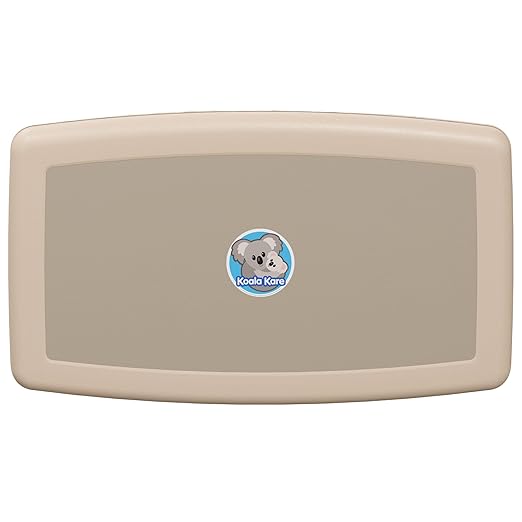 Koala Kare Surface-Mounted Horizontal Baby Changing Station, Model KB300-00 (Beige)