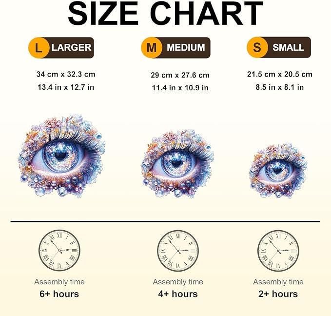 Abyssal Eye Puzzles Adults Gifts Wooden 165 Pieces 11.4 * 10.9in - Image 4