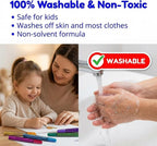Tassel Toppers Non Toxic Washable Glitter Glue Stick Set, Quick Drying Color - Image 5