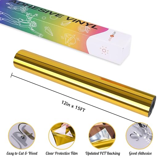 HTVRONT Gold Chrome Vinyl - Image 2