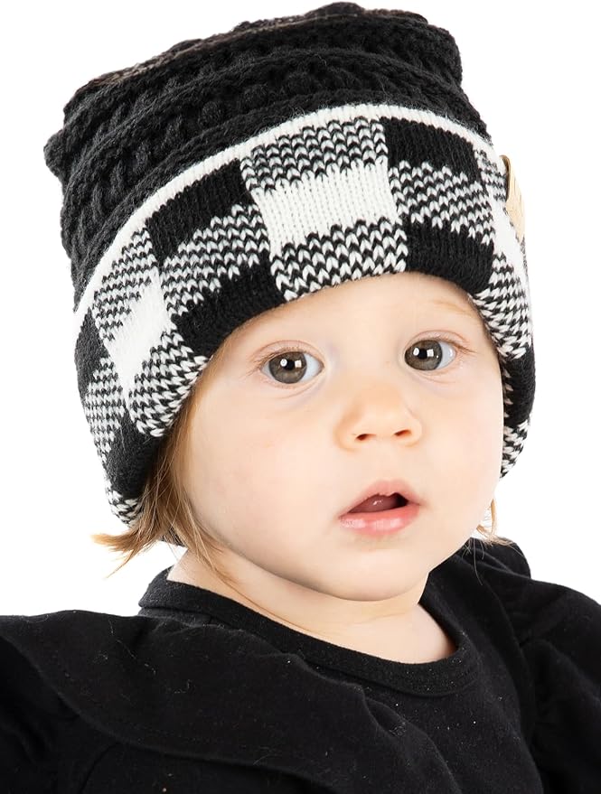 Funky Junque Baby Winter Hat – Cute Newborn Hats, Cozy Warm Infant Beanie, Soft Knit Stocking Stuffer for Babies 0–12 Months