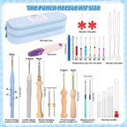 35Pcs Punch Needle Kit Adult Beginner, Adjustable Punch Needle Tool - Image 3