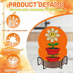 DOZEEZOP 8-Pack Diamond Art Coaster Kit - Image 5