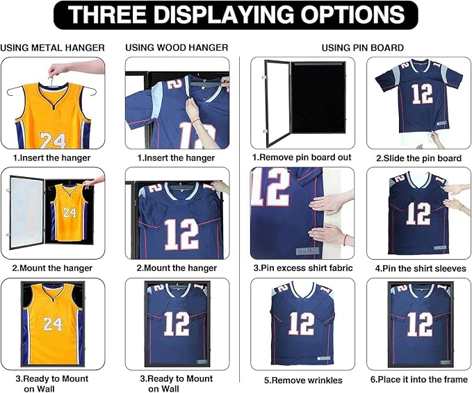 IHEIPYE Jersey Frame Display Case 3 Pack - Image 5