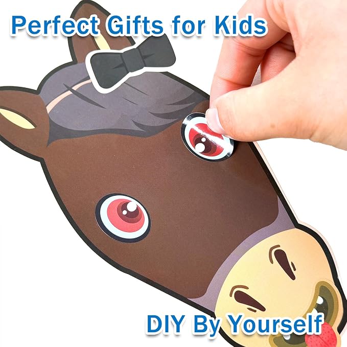 Aowplc 48 Pcs Make A Horse Sticker Sheets Mix and Match - Image 5