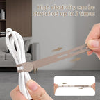 Oligei 25 Pcs Silicone Cable Ties, Cable Ties Reusable, High Elasticity Cord - Image 3