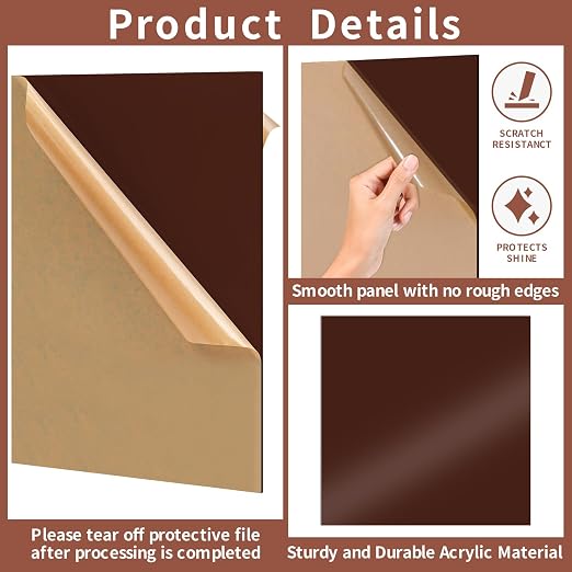 1/8 Thick 10 x 10 inch Acrylic Sheets - Image 3