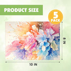 ESRICH Linen Canvas for Painting 8x10, 5 Pack Professional Linen Canvas Panels - Image 2