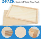 Falling in Art 2 Pack 11x17 Unfinished Birch Wood Panels Kit - Image 3