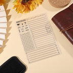 GLOBLELAND Notebook Clear Stamp Notepad Silicone Stamps Transparent Stamp - Image 2