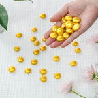 CYS EXCEL Gold Glass Gemstone Beads Vase Fillers Flat Marble Beads Multiple - Image 4