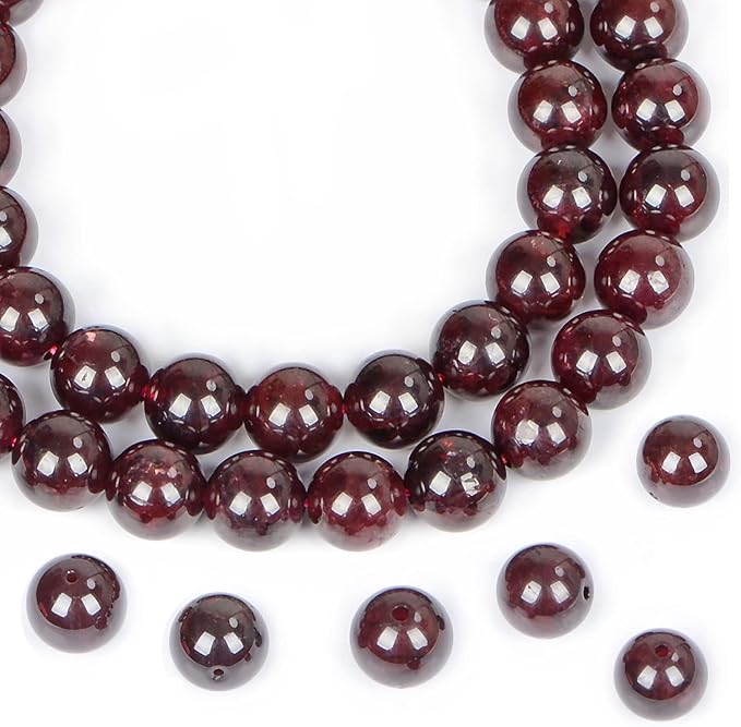 AD Beads Natural Gemstone Round Loose Beads 15" by ADBeads