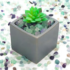 1 Lb Decorative Crystal Pebbles Irregular Shaped Fluorite Stones Small Tumbled - Image 3
