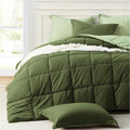 Homelike Moment King Size Comforter Set Olive Green, Lightweight Comforter Sets by HomelikeMoment