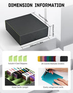 ZLCA Card Storage Box for MTG PTCG, Commander Deck Box Holds 3200+ Cards - Image 2