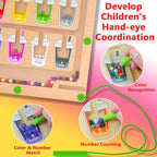 MTYOKILN Magnetic Color and Number Maze, Montessori Wooden Magnet Puzzle Game - Image 5