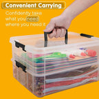 TERGOO 2 Layer Plastic Storage Containers - Image 5