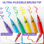 WUO 72 Colors Acrylic Paint Markers, Acrylic Paint Pens and Acrylic Markers - Image 4