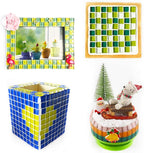 PINUO&KE 200 Pieces / 200 g Square Shapes 0.4x0.4 inch Square Ceramic Mosaic - Image 5