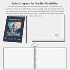 Fuxi Watercolor Notebook 8.5" x 11", 140 lb Cold Press Watercolor Paper - Image 4