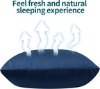 4-Pack Bamboo Viscose Zippered Pillow Cases Standard Size, 400 Thread Count - Image 6