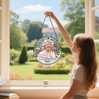 Personalized Photo Memorial Suncatcher, Custom Photo Stained Glass Window - Image 5