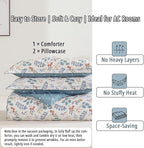 LEMIROE Botanical Cotton Comforter King Size - Image 7