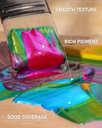 Nicpro Iridescent Black Acrylic Paint, 8.45oz / 250ml Large Bottle Black - Image 4