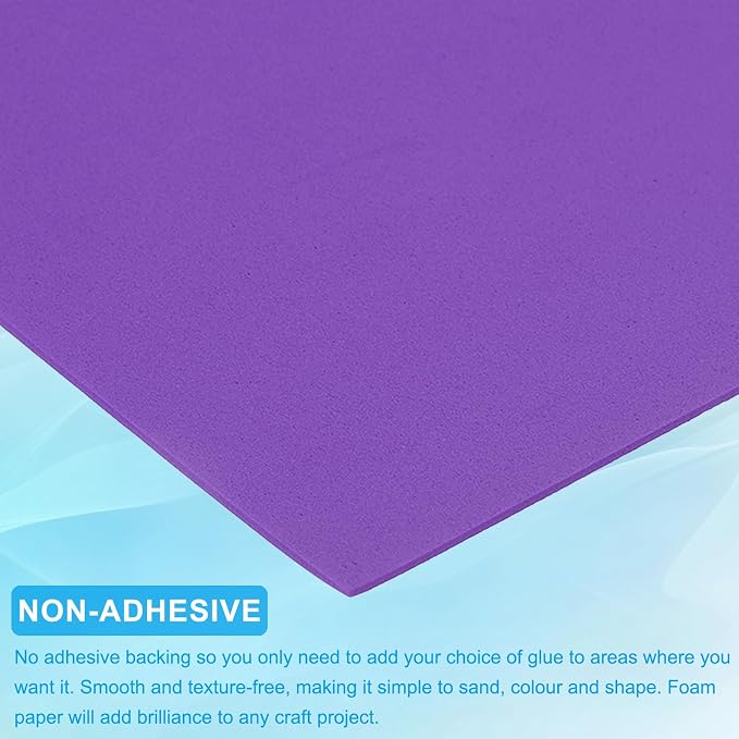 PATIKIL 30 Pack EVA Foam Sheets, Dark Purple - Image 4